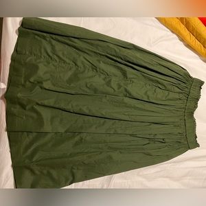 J Crew Pull-on cotton voile midi skirt